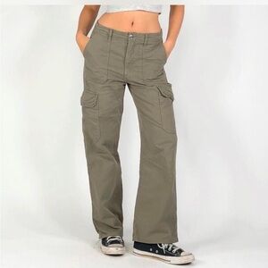 Zara Olive Green Cargo Jeans